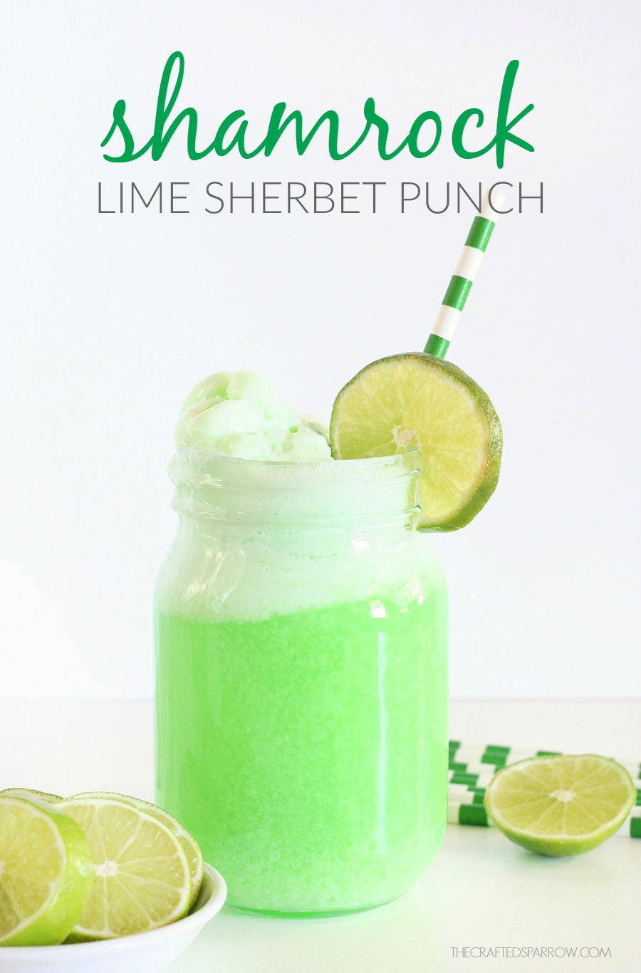 Shamrock Lime Sherbet Punch