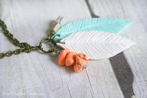 Polymer-Clay-Feather-Necklace