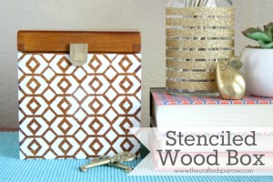 Stenciled Wood Box