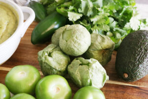 How to Make Roasted Tomatillo & Avocado Salsa