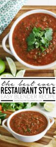 The Best Ever Restaurant Style Easy Blender Salsa Recipe