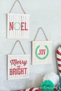 Mini Pallet Sign Ornaments