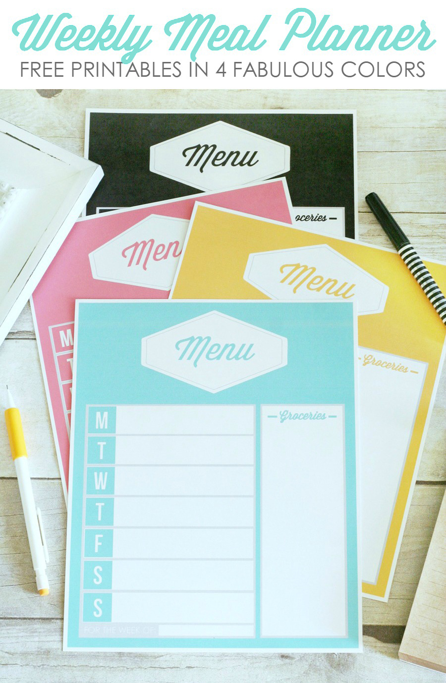 Free Printable Weekly Meal Planners