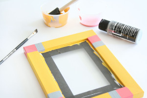 DIY Painted Pencil Frame