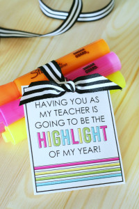 Highlighter Teacher Gift Tags