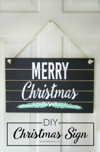 DIY Christmas Sign