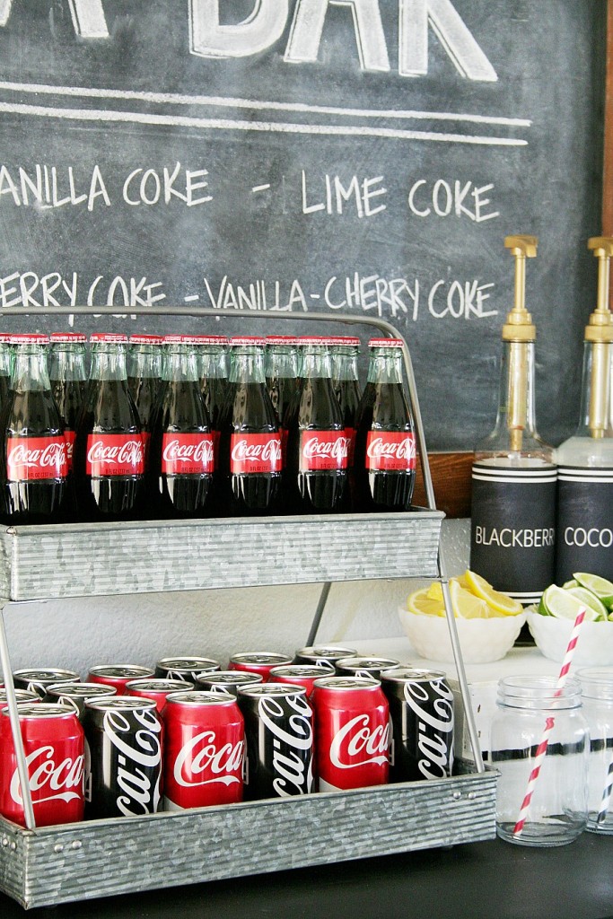 Coca-Cola Soda Bar and Easy Game Day Desserts