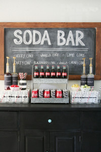 Make any party or gathering a hit with a make it yourself Coca-Cola Soda Bar!