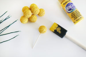 DIY Billy Ball Floral Stems