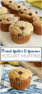 Peanut Butter Banana Yogurt Muffins