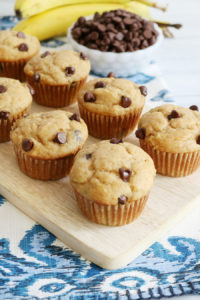 Peanut Butter Banana Yogurt Muffins