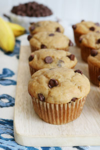 Peanut Butter Banana Yogurt Muffins