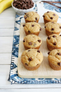 Peanut Butter Banana Yogurt Muffins