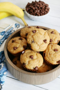 Peanut Butter Banana Yogurt Muffins