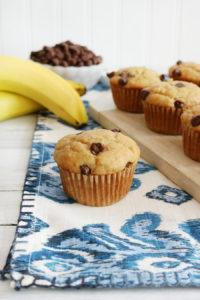 Peanut Butter Banana Yogurt Muffins