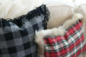 DIY Flannel Christmas Pillows