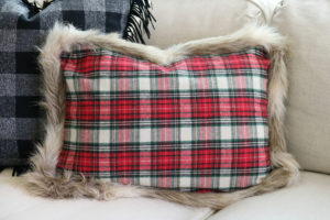 DIY Flannel Christmas Pillows