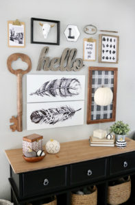 Black & White Easy Fall Decor