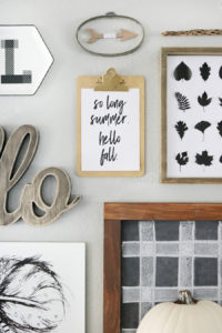 Black & White Easy Fall Decor