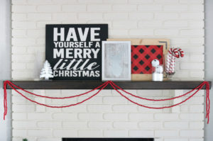 Buffalo Check Holiday Mantel