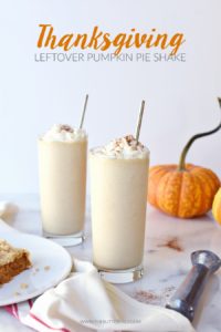 Thanksgiving Leftover Pumpkin Pie Shake