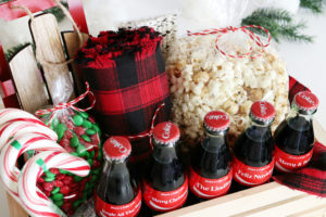 Coca-Cola Christmas Gift Basket Idea