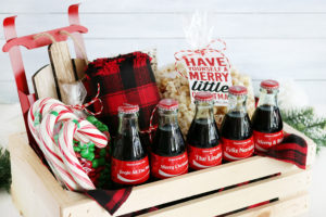 Coca-Cola Christmas Gift Basket Idea