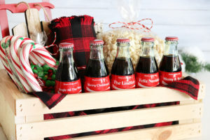 Coca-Cola Christmas Gift Basket Idea