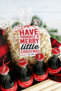 Coca-Cola Christmas Gift Basket Idea + Free Printable Christmas Gift Tags