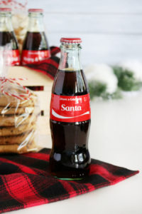 Coca-Cola Christmas Gift Basket Idea with Personalized #ShareACoke Coca-Cola Bottles