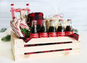 Coca-Cola Christmas Gift Basket Idea