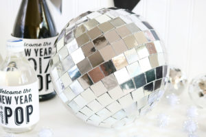 DIY New Years Eve Mirror Ball Decor