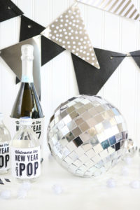 DIY New Years Eve Mirror Ball Decor