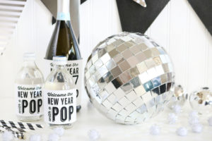 DIY New Years Eve Mirror Ball Decor