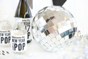 DIY New Years Eve Mirror Ball Decor