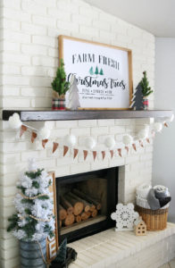 Leather & Flannel Christmas Mantel