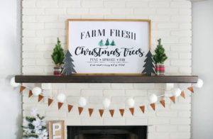 Leather & Flannel Christmas Mantel