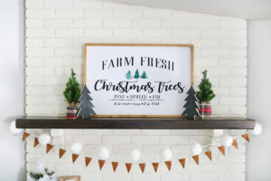 Leather & Flannel Christmas Mantel