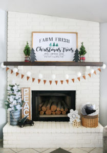 Leather & Flannel Christmas Mantel