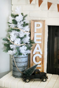 Leather & Flannel Christmas Mantel