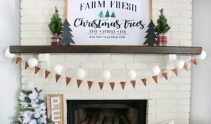 Leather & Flannel Christmas Mantel