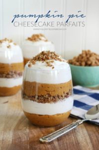 Pumpkin Pie Cheesecake Parfaits