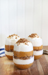 Pumpkin Pie Cheesecake Parfaits