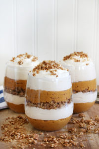 Pumpkin Pie Cheesecake Parfaits