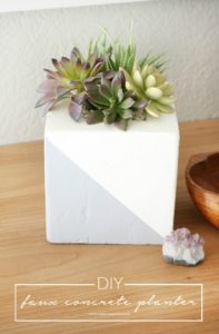 DIY Faux Concrete Planter