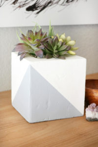 DIY Faux Concrete Planter