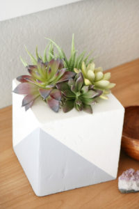 DIY Faux Concrete Planter