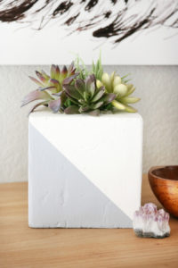 DIY Faux Concrete Planter