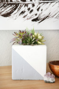 DIY Faux Concrete Planter