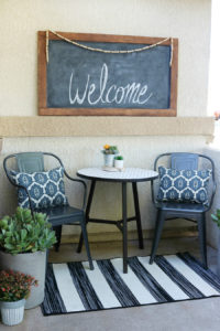 Black & White Spring Porch Refresh